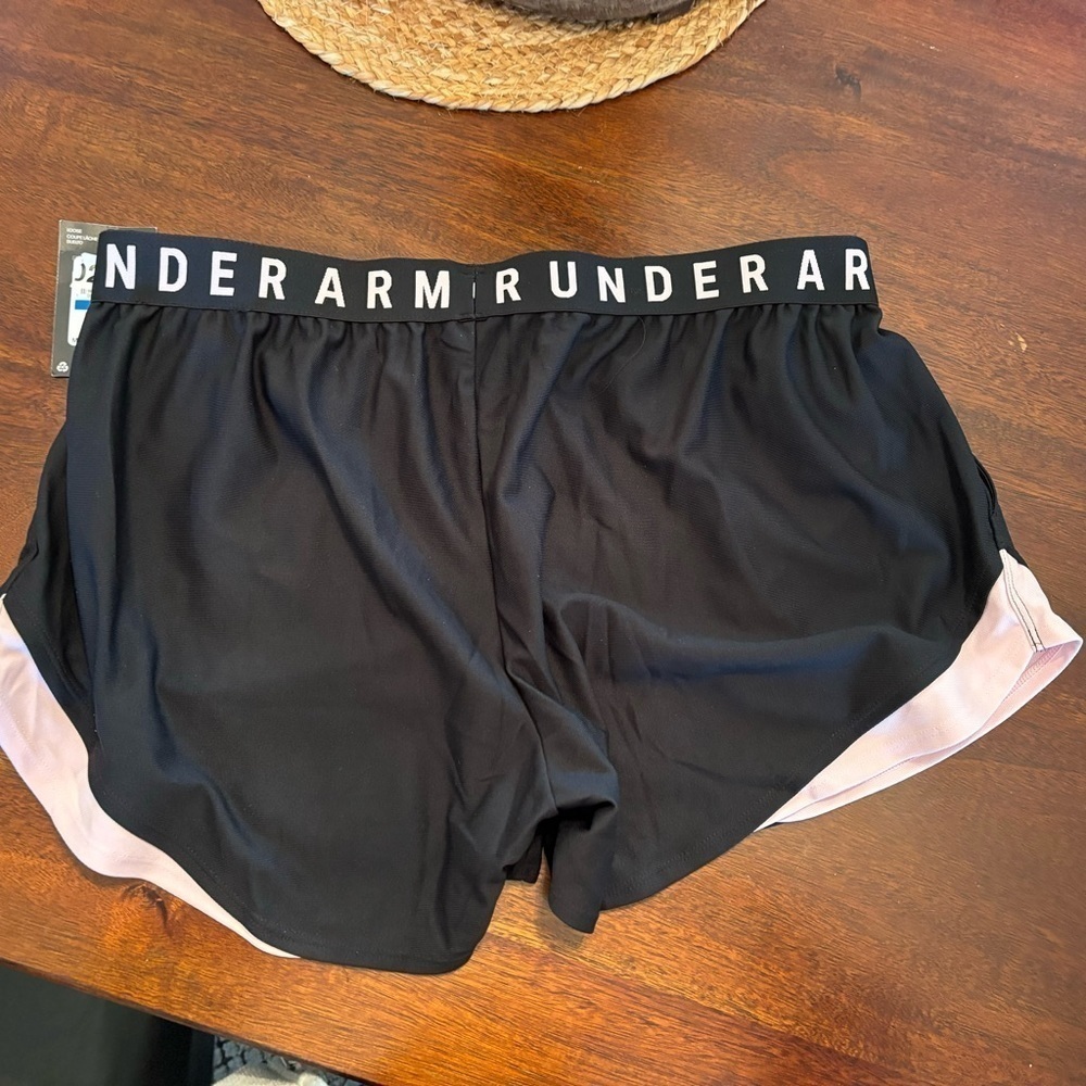 Under Armour Black/Pink loose fit Play up shorts 3.0 - Picture 7 of 7